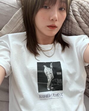 Tsubasa Honda Instagram - 🌸
@zozotown と101回目のプロポーズのコラボtシャツ
i never die because i love you.
名台詞の英語版がバックプリントされてます🫡
#101回目のプロポーズ 
#zozotown購入品