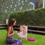 Tuğba Melis Türk Instagram - Bugun cennet gibi bir yerde @digma_ist da resim atolyesi etkinligimizle cok keyifli zaman gecirdik💜😊 Bize eslik eden @stmasterpiece ekibine tesekkur ederiz