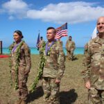 Tulsi Gabbard Instagram - On the sunny shores of Oahu the Frontier Brigade conducted a combined Change of Command Ceremony for Brigade Commander Colonel Christopher Creaghe and 440 Civil Affairs Battalion Commander Tulsi Gabbard. The influence these two leaders have had on the Frontier Brigade will be forever etched in our legacy. They each have embodied what it truly means to ‘Be Bold’, have strived to empower each Soldier to ‘Be Brave’, and have guided this Brigade to ‘Be Ambitious’ no matter what obstacles we faced. We wish you nothing but the best as you journey forth to your next Frontier. The oars have been passed to incoming Brigade Commander Colonel Patrick Carneal and incoming Battalion Commander Travis Cole. Welcome to the Frontier Brigade!🌲 #CivilAffairs #USArmyReserve #ChangeofCommand #FrontierBrigade