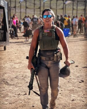 Tulsi Gabbard Instagram - Day 1 of @thetacticalgames complete.  My body is sore, I’m tired, AND I had a blast! I was challenged in ways I’ve never experienced, learned so much about it what I’m capable of and where I need to improve in both shooting and fitness.  My @staccato2011 and @sonsoflibertygw rifle were phenomenal. Most of all, I’m grateful for the many hands that worked so hard to make the day possible, and to the amazing people I met today from all across the country.  Day 2, let’s go!