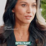 Tulsi Gabbard Instagram - Former Hawaii Congresswoman @tulsigabbard was a rising star in the Democratic Party until she questioned the positions and policies of the Washington elites. In 2022, she left the party and is now sounding the alarm that unless America stops its descent into leftism, it will be lost forever. Watch this episode of Real Talk with Marissa at PragerU.com, link in bio or listen wherever you get your podcasts.