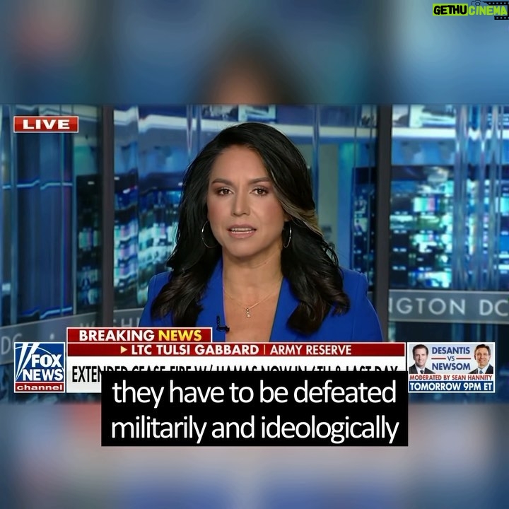 Tulsi Gabbard Instagram - Islamism remains the greatest threat to the United States and the world. Until Islamists are defeated both ideologically and militarily, we will not have the peace, security, and freedom that the American, Israeli, and Palestinian people deserve.