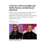Tyler Perry Instagram – Let’s go! @devonfranklin