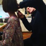 Uma Thurman Instagram - Home hair cuts bring us back home. We are all finding our selves again.