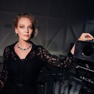Uma Thurman Instagram - Night in Capri, celebrating Bulgari’s support of Beauty, joy , and international film making,cinema magic, all sprung from my own beginning , and the great foundation of Italian film