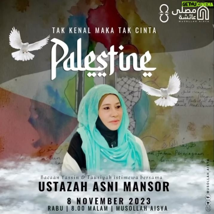 Umie Aida Instagram - Bismillahirrahmanirrahim .. Bacaan Yassin & Doa Nazilah buat saudara kita di palestine. Dan Tausiah Istimewa dari Ustazah @asnimansor tak kenal maka tak cinta palestine. ( kisah para Nabi di palestine) #majlismuslimat #savepalestine #freepalestine π²πΎππ΅πΈ
