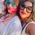 Unika Ray Instagram - Holi party🎨 #unika #love #familytime #friends #frienslikefamily #holi #holievent #holifestival