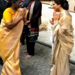 Upasana Kamineni Instagram - Was indeed a pleasure meeting the Honourable President of India Smt.Droupadi Murmu Ji with my daughter KlinKaara Konidela at the @heartfulness - Global Spirituality Mahotsav for inner & world peace today. Thank you @kamleshdaaji ji, u really make the world a better place. I just had to bring my baby to experience & embrace all the positivity.