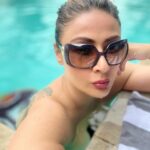 Urvashi Dholakia Instagram – Just another day being a Fool for the Pool 😘🩱 
:
:
#urvashidholakia #summer #heat #pool #time #candid #selfie #lifeisgood #girlstrip #lovingit #travel #staycation #😘