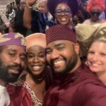 Uzo Aduba Instagram - Matching. A tradition I love in my culture. And @robertsweetinglife and I, along with the rest of my family, were so happy to share in it for my cousin, @crdaxci wedding. Chuks. Chukwuemeka. We all love you so much, and are endlessly proud of you and always have been; for your always GOOD heart, intelligence, and the man and human you have become. What a beautiful two days you gave to us. Wouldn’t have missed it for the world:). Wishing you and your amazing wife(aayyyyeeeee!!!!!), Emily every happiness on your journey. The whole event was absolutely stunning. Love you so much. What a time we had you guys!!! #summerlovin #familytime