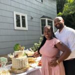 Uzo Aduba Instagram - Our Baby Shower:). It was such an amazing feeling to have our families host a baby shower for us and to spend great time with our loved ones. Robert and I get more and more excited with everyday. To our friends and family- thank you for sharing in this journey with us and for making sure this baby knows just how loved they already are. We had a good good time! p.s. this dress choice is hinting at nothing. I honestly just liked the color. 🤗😉 #babyshower