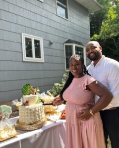 Uzo Aduba Instagram - Our Baby Shower:). It was such an amazing feeling to have our families host a baby shower for us and to spend great time with our loved ones. Robert and I get more and more excited with everyday. To our friends and family- thank you for sharing in this journey with us and for making sure this baby knows just how loved they already are. We had a good good time! p.s. this dress choice is hinting at nothing. I honestly just liked the color. 🤗😉 #babyshower