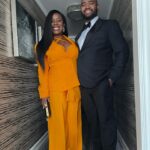 Uzo Aduba Instagram - Baby’s first Tonys. And, I do literally mean the baby in my tummy. Happy color for a happy night. A photo dump :). 🧡🧡