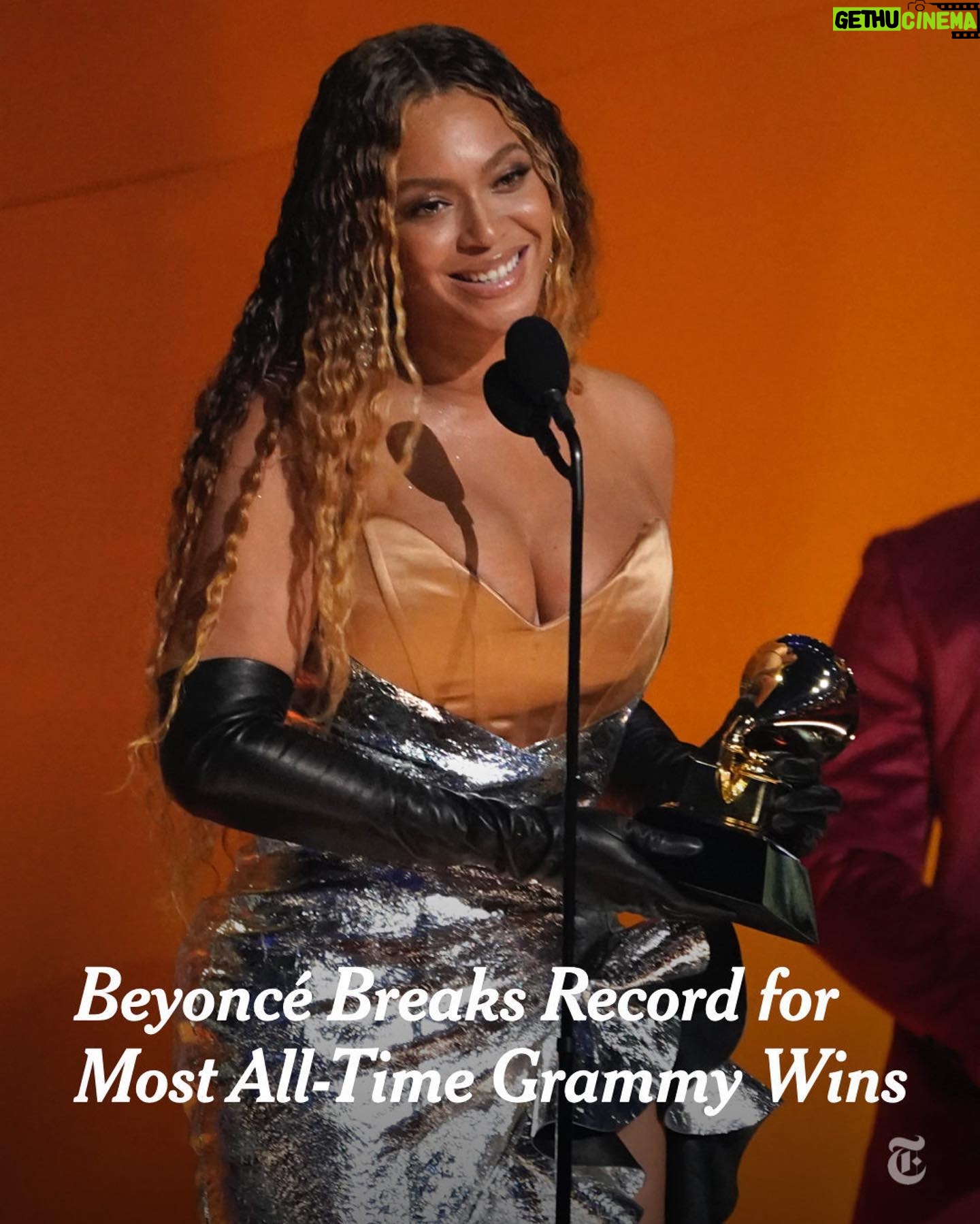 Uzo Aduba Instagram - Trendsetter, record breaker. A creative, a talent, and an evolutionary artist with endless revolutionary RANGE. The greatness shines bright and is entirely deserved. Massive. Queen đđ @beyonce #32andcounting #Repost @nytimes with @use.repost ă»ă»ă» After 88 career nominations, BeyoncĂ© won her 32nd Grammy on Sunday, for best dance/electronic music album, giving her the record for most Grammy victories. Sir Georg Solti, a Hungarian-born conductor who was the previous leader, won his last award in 1998, the year after his death. @beyonceâs fourth win of the night â after taking home best R&B song for âCuff Itâ and two awards at the preshow ceremony â came in a category that showed the breadth of her two-decade career: âRenaissance,â her tribute to Black and queer dance music, beat work by Bonobo, Diplo, Odesza and RĂŒfĂŒs du Sol. Earlier, her No. 1 single âBreak My Soulâ had won in best dance/electronic recording, while âPlastic Off the Sofa,â from the same genre-spanning album, won best traditional R&B performance. The R&B singer and pop superstar had entered the night already the most awarded woman in Grammy history, and tied with the producer Quincy Jones, who has 28 wins, for second most overall trophies. Alison Krauss, the bluegrass singer and violinist who was nominated twice on Sunday but lost both awards, has 27, as does Chick Corea. Tap the link in our bio to see the full winners list and to read our live coverage of the Grammys. Photo by Chris Pizzello/@apnews