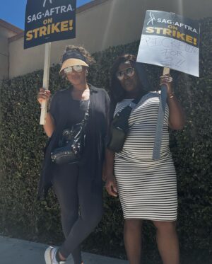 Uzo Aduba Instagram - Today. Went out into the street to join my fellow @sagaftra union members to seek a needed change within our community. To stand together and make clear that the experiences of the privileged few should not be the voice of the many. It should not be the standard or the status quo that someone has a job, is working and still is unable to make their rent. It is an inequity needing close examination and necessary change. We are here, brothers and sisters. We are ready. We are united. #sagaftra #sagaftrastrong