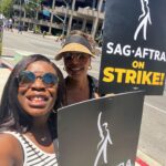 Uzo Aduba Instagram - Today. Went out into the street to join my fellow @sagaftra union members to seek a needed change within our community. To stand together and make clear that the experiences of the privileged few should not be the voice of the many. It should not be the standard or the status quo that someone has a job, is working and still is unable to make their rent. It is an inequity needing close examination and necessary change. We are here, brothers and sisters. We are ready. We are united. #sagaftra #sagaftrastrong