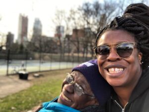 Uzo Aduba Instagram - Celebrating with JOY my mother’s heavenly birthday today. I’m listening to songs that make me happy when I think of her, and eating a Milk Chocolate Dove Bar ice cream because they were one of her favorite desserts. Most of all, I’m celebrating her life and just how grateful I am she was born; she was the spunk and the light I wanted and needed in a mom. Happy Heavenly Birthday, Mommy! I love you. Your Zozo. 💜💜