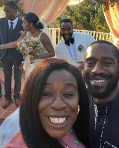 Uzo Aduba Instagram - Matching. A tradition I love in my culture. And @robertsweetinglife and I, along with the rest of my family, were so happy to share in it for my cousin, @crdaxci wedding. Chuks. Chukwuemeka. We all love you so much, and are endlessly proud of you and always have been; for your always GOOD heart, intelligence, and the man and human you have become. What a beautiful two days you gave to us. Wouldn’t have missed it for the world:). Wishing you and your amazing wife(aayyyyeeeee!!!!!), Emily every happiness on your journey. The whole event was absolutely stunning. Love you so much. What a time we had you guys!!! #summerlovin #familytime