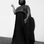 Uzo Aduba Instagram - Afterglow ✨💫 Hair: @marciahamilton Makeup: @carolagmakeup Stylist: @shionat Top & Skirt: @semsem Shoes: @jimmychoo Photographer: @kanyaiwana