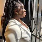 Uzo Aduba Instagram - To Infinity…🚀 Hair: @hairbyromorgan Makeup: @carolagmakeup Stylist: @shionat Suit: @lafayette148ny Shoes: @louboutinworld Jewelry: @jenniferfisherjewelry