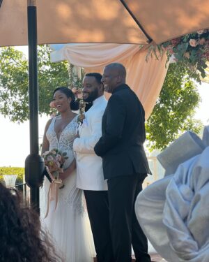 Uzo Aduba Instagram - Matching. A tradition I love in my culture. And @robertsweetinglife and I, along with the rest of my family, were so happy to share in it for my cousin, @crdaxci wedding. Chuks. Chukwuemeka. We all love you so much, and are endlessly proud of you and always have been; for your always GOOD heart, intelligence, and the man and human you have become. What a beautiful two days you gave to us. Wouldn’t have missed it for the world:). Wishing you and your amazing wife(aayyyyeeeee!!!!!), Emily every happiness on your journey. The whole event was absolutely stunning. Love you so much. What a time we had you guys!!! #summerlovin #familytime