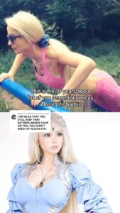 Valeria Lukyanova Instagram - Dear English-speaking subscribers! Thank you very much for your interest and your activity, I love you! All rumors about operations are not true, I did only breasts, and the figure is the result of sports. Would you like to try to work out under my mentorship? Work on your body? My program is «Reference Avatar!» #valerialukyanova #amatue #doll #alien #ufo #ovni #vril #mariaorsic #amatue21 #barbie #barbiestyle