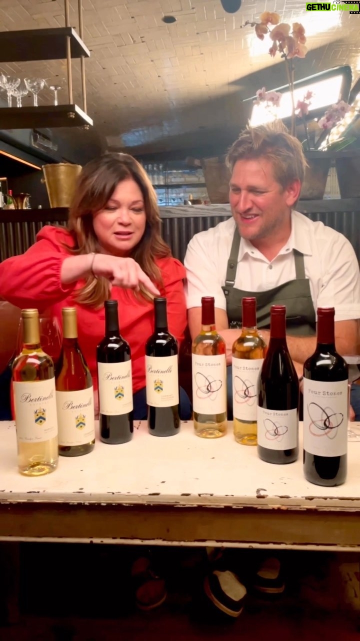 Valerie Bertinelli Instagram - Which of Valerie’s characters are you most like when it comes to wine? Comment below and tune into our special ‘One On Wine’ on @HSN right now as we celebrate the launch of our Four Stones and Bertinelli Estates wines. Links in bio to watch the special AND shop. @wolfiesmom 1️⃣ Barbara Cooper from One Day At A Time – Four Stones Moscato or Bertinelli Estates Moscato 2️⃣ Maria from Ordinary Heroes – Bertinelli Estates Sangiovese 3️⃣Teresa Barzak from Number One With A Bullet – Four Stones Pinot Noir 4️⃣Melanie Moretti from Hot In Cleveland – Four Stones Shiraz or Bertinelli Estates Cabernet Sauvignon 5️⃣Valerie Bertinelli – All Of The Wines