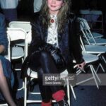 Valerie Bertinelli Instagram - Fit check! 😂 One glove tho. And don’t worry, it’s been at least 30years since I’ve smoked! 😅 #80sfashion