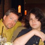 Valerie Bertinelli Instagram - 2004 Uncle Pat & Wolfie 💙💙 #throwback #tbt @patrickbertinelli @wolfvanhalen