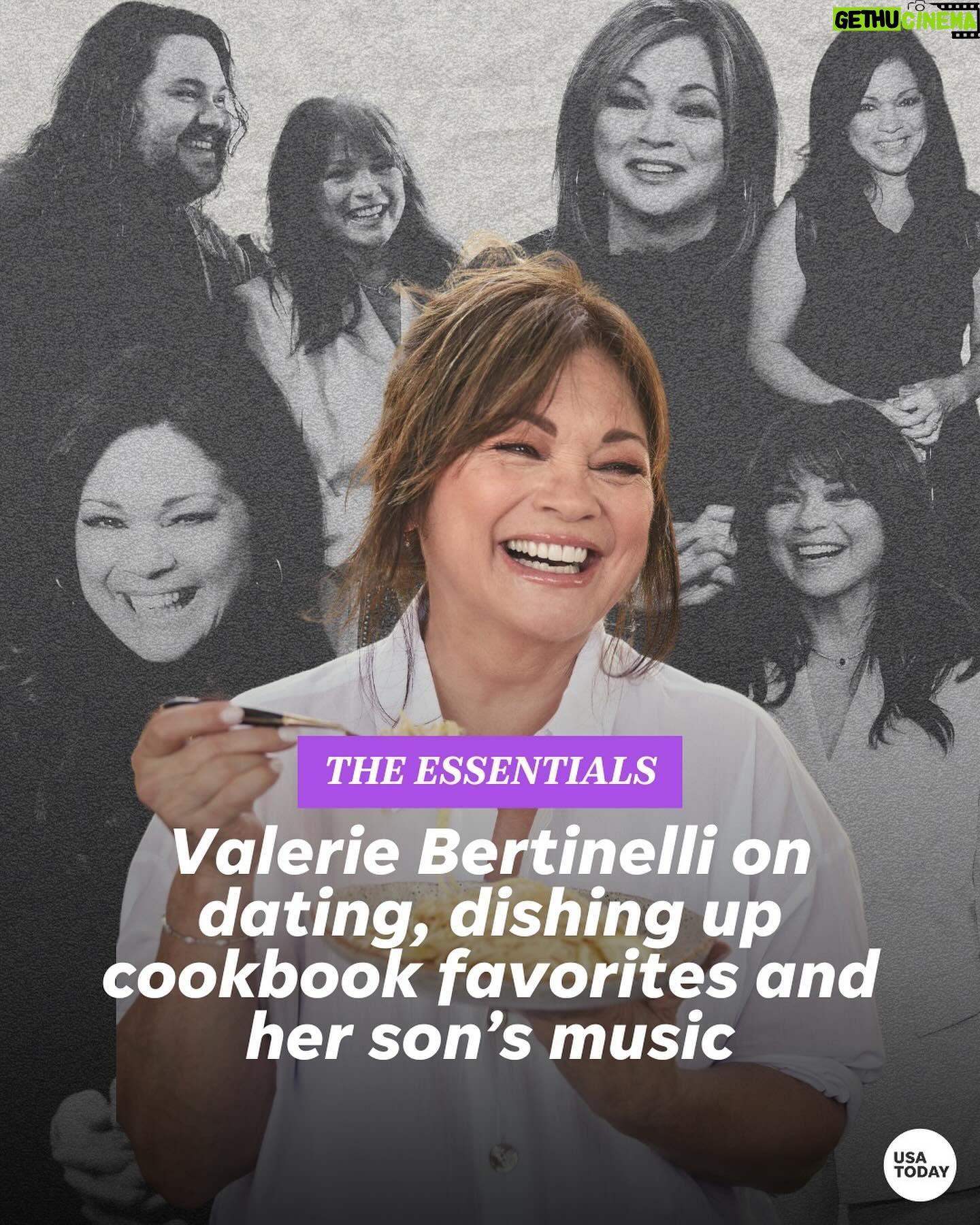 Valerie Bertinelli Instagram - Valerie Bertinelli (@wolfiesmom) bares it all this week for USA TODAY’s The Essentials. The “Valerie’s Home Cooking” star dishes on her new cookbook (“Indulge,” out now), a new man in her life whom she’s “incredibly grateful” for, how she’s shrugging off people who comment about her body and weight – as well as the “very wonderful place” her and Eddie Van Halen were in before the end of his life. Head to the 🔗 in bio for the full interview. 📷: Robert Hanashiro, Kevork Djansezian, USA TODAY; Getty Images; John Russo #theessentials