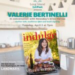 Valerie Bertinelli Instagram - 🚨ON SALE NOW🚨 Coming to Port Washington on April 2 at 7pm: A special evening featuring beloved actress and New York Times bestselling author, Valerie Bertinelli (@wolfiesmom), as she talks with Newsday longtime food writer Erica Marcus about her most indulgent cookbook yet! Each ticket includes a copy of her book - Indulge, Delicious and Decadent Dishes to Enjoy and Share! Learn more here or via the link on our IG story 🔗: https://bit.ly/48lPyZI . . . #cookbook #valeriebertinelli #booksigning #bookstagram #longislandlitfest