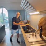 Valtteri Bottas Instagram - Part time breakfast man 🍳 Sorry for the mess my love 🎥 @tiffanycromwell