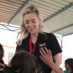 Vanessa Kirby Instagram - As an ambassador for @WarChildUK I’ve seen first-hand the devastating impact that war can have on a child’s life. And I’ve been fortunate enough to visit some of their centres round the world, like here in Iraq in 2019, witnessing the incredible work the War Child local staff do to support those children - who have been through so much - to create happier futures. That’s why, as part of their #TornFromHome appeal, @gilliana and I are offering the chance to Zoom chat with us, to help support War Child in raising as much money as possible - please come and talk to us!! You can enter their prize draw - it’s only £5 per entry, and for every 3 entries you purchase you’ll get a 4th for free. Money raised from this appeal will be DOUBLED by the UK government. So your donations will go even further to supporting children whose lives are being torn apart by war. Please support if you can Entry closes tomorrow, link in bio.