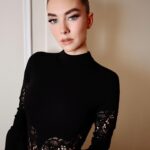 Vanessa Kirby Instagram - @gabrielahearst you are the fiercest legend. Congratulations on your final insanely beautiful collection for @chloe - what an honour to be there with you all 🖤