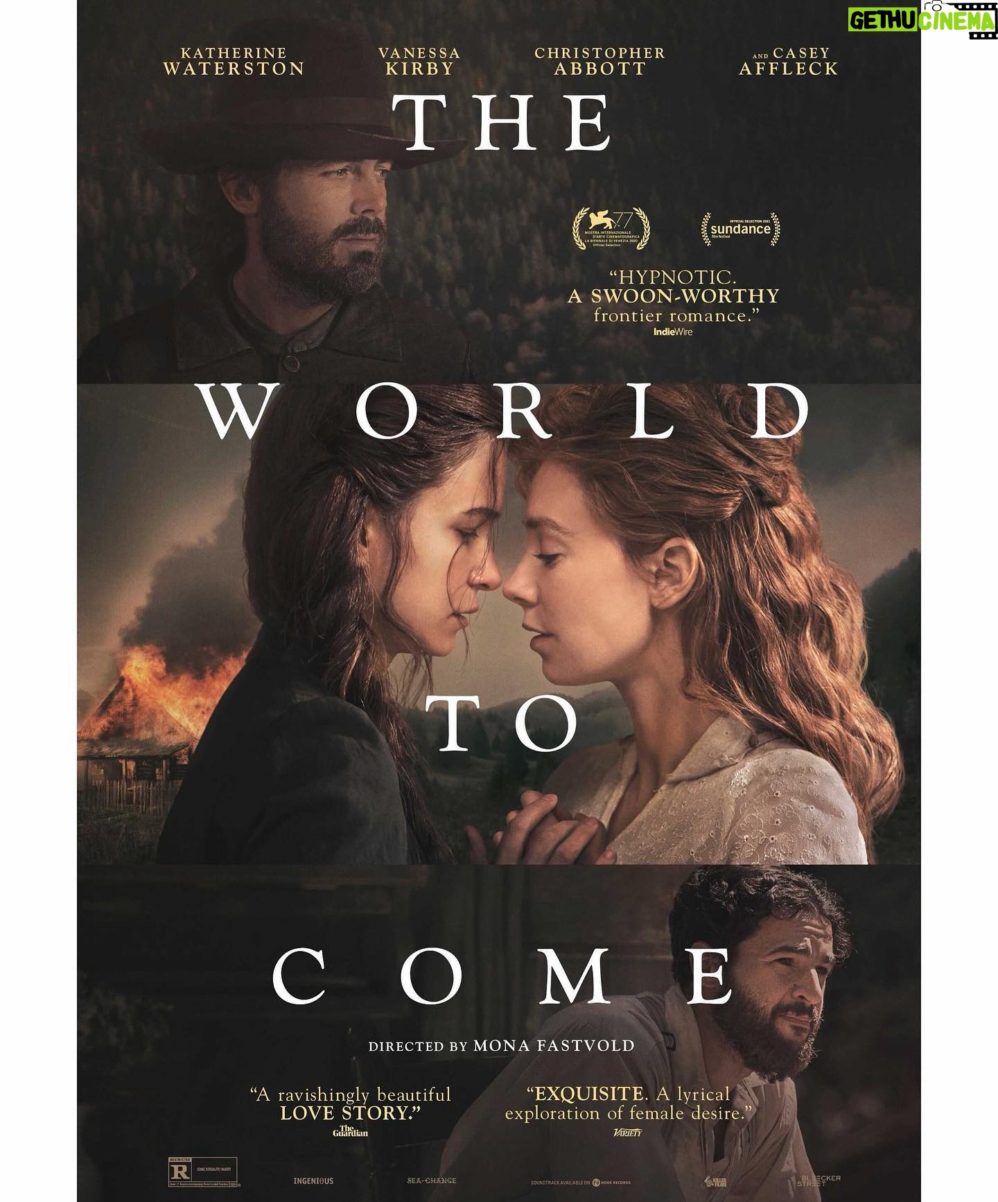 Vanessa Kirby Instagram - Here it is...Our little poem of love is out in February in cinemas, and in March On Demand. #TheWorldToCome @katherinewaterston @fastvold @bleeckerstfilms