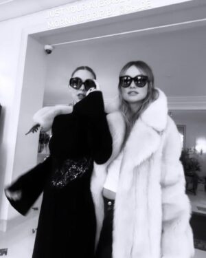 Vanessa Kirby Instagram - @gabrielahearst you are the fiercest legend. Congratulations on your final insanely beautiful collection for @chloe - what an honour to be there with you all 🖤