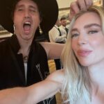 Vanessa Kirby Instagram – To these two unicorns 🦄 🦄 @missjobaker @hairbyadir the best team ever. Thank you so much for making every minute of it all so happy no matter where we are on planet. I love you both to the moon 🤍