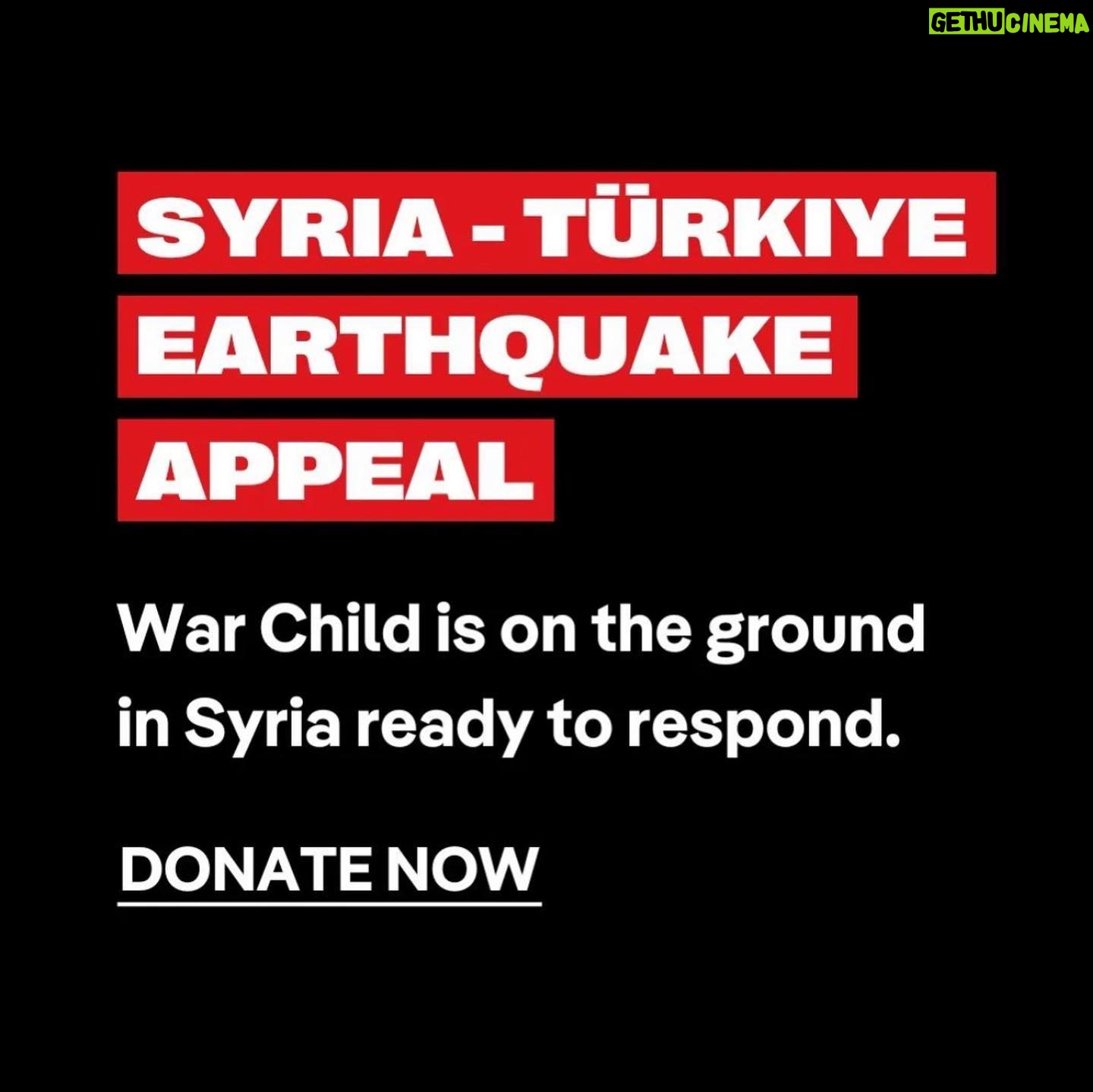 Vanessa Kirby Instagram - On Monday morning a major earthquake hit southern Türkiye and northern Syria. Over 19,000 people have lost their lives and thousands more are injured. We expect these numbers to rise as the true scale of the devastation becomes clear. In Syria, this catastrophic disaster has destroyed homes and vital infrastructure - in a region where millions of people are already vulnerable from 12 years of devastating conflict. @warchilduk are on the ground in Syria ready to respond. Their top priority is protecting children and their families, by providing safe spaces and protection kits. They urgently need your support. Please donate today and help be there for the children of Syria. Link in War Child’s bio.