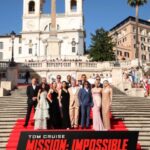Vanessa Kirby Instagram - Rome @missionimpossible ❤️ So wonderful to be back with you all. I love you so much!! Can’t wait for the world to see you all kill it @tomcruise @wellhayley @officialrebeccaferguson @pom.klementieff @simonpegg @esai_morales #MissionImpossible