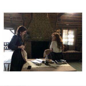Vanessa Kirby Instagram - The World To Come is out in the UK this week, so here are some pictures of us having a lovely time making it. We filmed it in the mountains in beautiful Romania and loved every minute.
Thank you to the brilliant team and crew behind the camera including @gemmahoff, our forever Hair and Make up Designer genius as always (plus endless wig wrestler), @djancso for your magic and of course, our leader @fastvold.
I hope everyone loves the film as much as we did making it.