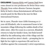 Vanessa Kirby Instagram - We are so thrilled to champion you Carmen. You have made the most astonishing first film and we are so proud to be with you on the journey. Thunder is out now in select cinemas. @alunaentertainment