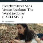 Vanessa Kirby Instagram - Thrilled to announce The World to Come will be out in cinemas, via the brilliant @bleeckerstfilms. So excited for everyone to see this one. My @fastvold and @katherinewaterston, here’s to our little poem of love!! @killer.films #TheWorldToCome #AbigailandTallie