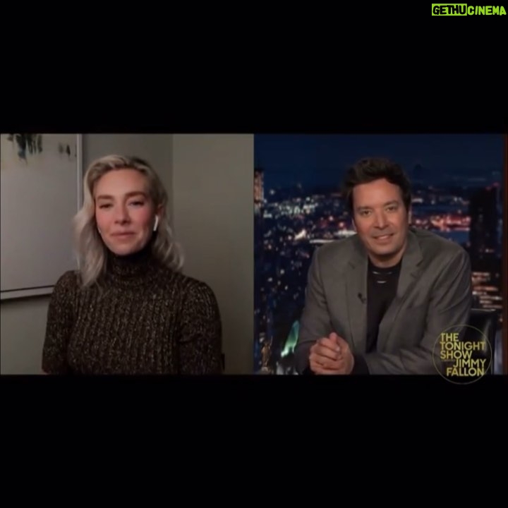 Vanessa Kirby Instagram - Safe to say I had a WONDERFUL time with you @jimmyfallon, as always. When I can actually get my words out, that is... 🤣 Thank you @fallontonight for letting me talk about Pieces of A Woman, which is so special to me. And it’s out tomorrow. Thursday 7th January. #PiecesOfAWoman @netflix