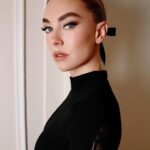 Vanessa Kirby Instagram - @gabrielahearst you are the fiercest legend. Congratulations on your final insanely beautiful collection for @chloe - what an honour to be there with you all 🖤