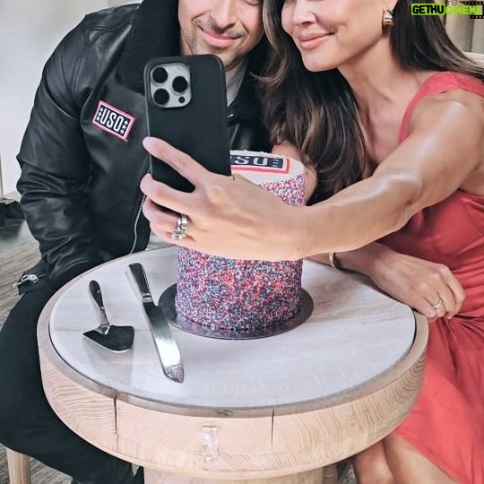 Vanessa Lachey Instagram - How did we spend our birthday? Go behind the scenes as longtime USO Global Ambassador @WilmerValderrama welcomes our newest USO Global Ambassador @VanessaLachey! 🎂 🎬