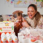 Vanessa Lachey Instagram - We had a little celebration for the birthday girl and @kinderus birthday packs made party prep fun and easy. Each Kinder Joy egg has both a toy AND a treat making it the perfect party favor. There are also 100 different toys! Link in bio to get yours ❤ #ad #KinderJoy