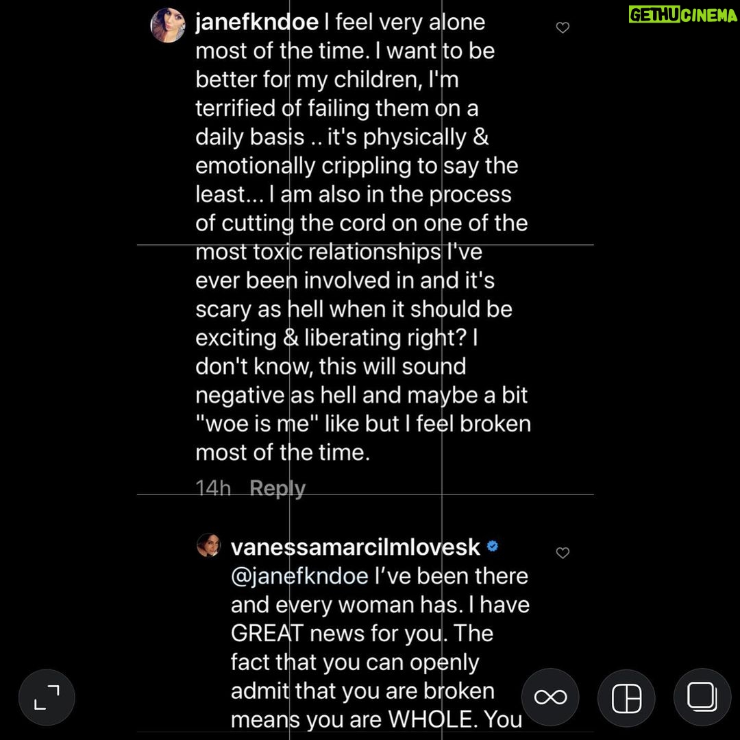 Vanessa Marcil Instagram - How are my sisters out there today? Tell your story. You will be afraid & you will be shamed by some. Tell your story anyway. You are not alone. We will RISE together!!!!! ππ₯π―ββοΈπ€Έπ½ββοΈ #ImWithYou