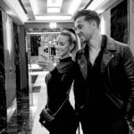 Vanessa Mariposa Instagram - A power couple is an indestructible force. When two independent, intelligent and hard working people come together nothing can stop them 🖤💥 #powercouple Markiere deine bessere Hälfte 🥰 ______ #vanessamariposa #blackandwhitephotos #unstoppable #powercouples #fitnesscouple #couplegoals