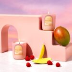 Vanessa Merrell Instagram – Hey it’s Vanessa! I’m so excited for you to try my Mango Skies candle! One of my favorite things in life is a beautiful sunset so I’ve decided to bring you your own little tangible sunset in this candle 🌅 My candle features notes of mango nectar, pink raspberries and zesty orange to bring you the ultimate fruity tropical scent! 

Can’t wait for you to smell this ☁️🥭🌴