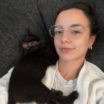 Vanessa Merrell Instagram - Our new little family ♡ meet Legolas (the white cat) and Aragorn (the black cat)! John surprised me with them for my bday from @kittenrescuela ♥ they’re already so sweet and cuddly and the loveeee to play! 🥺
